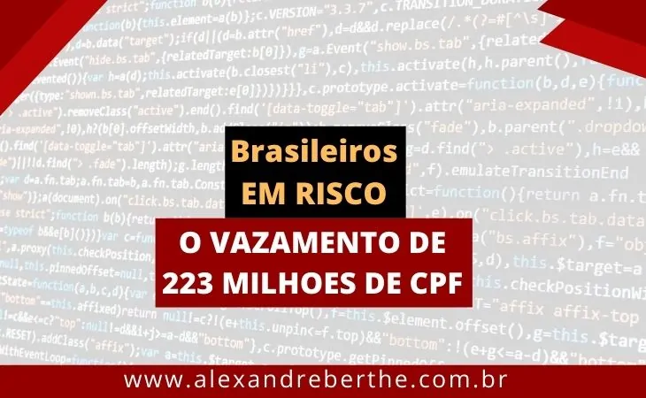 Vazamento dados de todos brasileiros